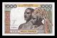 West African St. Senegal 1000 Francs 1965 Pick 703Ke EBC XF - Senegal