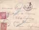 DDX 271 - Lettre TP 57 Fine Barbe YPRES 1899 Vers Le Chateau De COURONNE (ROUEN) - Taxée 30 C En France - 1893-1900 Fijne Baard