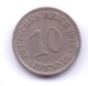 DEUTSCHES REICH 1912 E: 10 Pfennig, KM 12 - 10 Pfennig