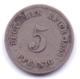 DEUTSCHES REICH 1889 E: 5 Pfennig, KM 11 - 5 Pfennig