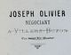 1885 / Courrier Joseph OLIVIER / Négociant / Villers-Buzon Par Saint-Vit / & St-Ferjeux ( Besançon) / 25 Doubs - 1800 – 1899