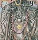 Népal 1981 Y&T 384. Bande De 3, Piquage à Cheval. Statue De Dieu Hindou, Hrishikesh à Ridi, Patrimoine De L'UNESCO - Hinduismo