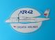 CROATIA AIRLINES ... ATR 42 ... Old And Rare Sticker * Larger Size * Croatian National Airline * Plane Avion Airways - Aufkleber