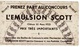 Buvard L'EMULSION SCOTT (cloture 25 Mars 1933) Courbevoie. - Produits Pharmaceutiques