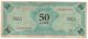 ITALY    AM Lire  50 Lire   FLP  Serie Speciale  Asterisco   1943   ( WWII )  1ma Serie    RARO - Allied Occupation WWII