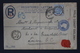 GOLDCOAST COLONY Uprated Registered Cover WINNEBAH VIA ACCIA TO LONDON 25-8-1897  HG5A 1 Stamp Removed - Côte D'Or (...-1957)