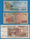 LOT BILLETS 3 BANKNOTES  ROMANIA 1000 + 5000 LEI YUGOSLAVIA 20000 DINARA - Lots & Kiloware - Banknotes