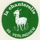 . AUTOCOLLANT .  STICKER .  59 NORD . VERLINGHEM . PARC ANIMALIER .. LA CHANTERELLE . LAMA . ZOO . - Autocollants