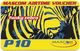 Botswana - Mascom - Funky Zebra, (Emergency Services), Exp. 17.12.2005, GSM Refill 10P, Used - Botswana