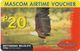 Botswana - Mascom - Wildlife Series - Fish Eagle, GSM Refill 20P, Used - Botswana