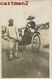 CARTE PHOTO : PEKIN CHINE POUSSE-POUSSE A PEKING CHINA CACHET PHILATELIE RICKSHAW - Chine