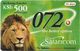 Kenya - Safaricom - Lion 072, Exp. 31.03.2003, GSM Refill 500KShs, Used - Kenia