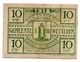 Belgique / 10 Centimes 1918 / Ville De Wetteren / TB+ - Other & Unclassified