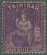 Gest. 1862, Freimarkenausgabe Sitzende Britannia, 1 Sh. Violett Mit Sehr Zarter Entwertung. Farbintensives Exemplar In G - Other & Unclassified