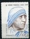 FRANCE N°468 MERE THERESA AVEC PIQUAGE DECALE + LES 2 BANDES DE PHOSPHORE A GAUCHE (AU LIEU UNE A GAUCHE/UNE A DROITE) - Mère Teresa