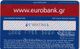 GREECE - Eurobank MasterCard(reverse Picappa, Red Strip, Tel : 801-111-1144), 07/05, Used - Cartes De Crédit (expiration Min. 10 Ans)