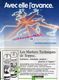 03- TRONCAIS- PUBLICITE CARTONNEE GLACEE LES FORESTIALES 1988- FORET- SOPPEC ROULLET SAINT ESTEPHE-BANQUE POPULAIRE - Werbung