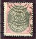 DENMARK 1875 Numeral In Oval 20 Øre With Pearl Flaw  Used. Michel 28 I YA - Used Stamps
