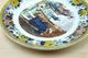 ASSIETTE CHOISY POLYCHROME FAIENCE XIXe - THEME: LA CHASSE - N°1: SORTIE DU CHENIL - Piatti