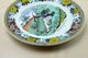 ASSIETTE CHOISY POLYCHROME FAIENCE XIXe - THEME: LA CHASSE - N°9: LE TERRAIN GLISSANT - Assiettes