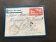 Lettre Entier Indochine Par Avion 1936 Campha Port Tonkin Pour Paris - Cartas & Documentos