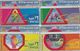 Israel, BZ-184 - 187, Set Of 4 Cards, Stop Road Killing, 2 Scans - Israel