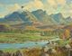 Delcampe - Charmant Paysage : "BEN LOYAL (Nord De L’Écosse)", Peint Par Walter W. RUSSELL - Olii