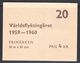 Sweden 1959 World Refugee Year Booklet, Mint No Hinge, Sc# ,SG ,Mi 457 - 1951-80