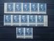 ALBANIA 1925 MNH** X 12 STAMPS SPECTACULAR PERFORATION VARIETY - Albanie