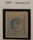 Gran Bretaña: Año. 1902 -1913  10s. Azul - (Rey Eduardo VII Filigrana. Tipo 40) Dent.14 - Ongebruikt