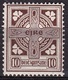 IRELAND EIRE 1922 National Symbols WM 1 10 Pg Brown Michel 50 A MH - Ungebraucht