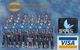 GREECE - Athens 2004 Olympics/National Weightlifting Team, National Bank Visa(reverse Schlumberger Solaic), 07/03, Used - Carte Di Credito (scadenza Min. 10 Anni)