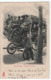 LES COURSES - VOITURE DE COURSE A PARIS - DILIGENCE ET COCHER - DEPART POUR LES COURSES HIPPIQUES ? - ECRITE 1902 - R/V - Public Transport (surface)