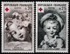 Série De 2 T.-P. Neufs** - Croix-Rouge Rosalie Fragonard L'Enfant En Pierrot - N° 1366-1367 (Yvert) - France 1962 - Unused Stamps