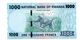 RWANDA 1000 FRANCS PICK 31 UNCIRCULATED - Rwanda