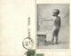 Black Americana, Southern Souvenir, Funny Young Boy (1913) Double Postcard - Black Americana