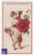 Chromo Chocolat Devinck Chien Humanisé Fleur Coquelicot Anthropomorphisme Chiot - Humanized Dog Poppy Puppy A38-56 - Other & Unclassified