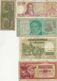 LOT DE 17 BILLETS -ARGENTINE-GRECE-BELGIQUE-YOUGOSLAVIE-ESPAGNE-ALLEMAGNE-CEYLAN-ITALIE -LIBAN-BRESIL-ALGERIE - Vrac - Billets