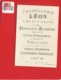 Paris Superbe Chromo Appel Chapellerie Léon Rue Neuve Saint-Augustin Homme Chapeau Salut Exposition 1878 Ambassade - Autres & Non Classés