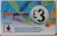 PR60 -  PREPAGATA - ANYPHONE CARD 3 STERLINE - CARDCALL UK  - SCAD. -- N° 11 NL 851371 - Autres & Non Classés