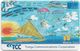 Tonga - TCC - Boat & Parachutes (Yellow FV) Exp. 31.12.2010, GSM Refill 5$, Used - Tonga