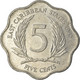 Monnaie, Etats Des Caraibes Orientales, Elizabeth II, 5 Cents, 1987, TB+ - Caraïbes Orientales (Etats Des)