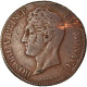 Monnaie, Monaco, Honore V, 5 Centimes, Cinq, 1837, Monaco, TB+, Cast Brass - 1819-1922 Onorato V, Carlo III, Alberto I