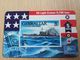 GIBRALTAR  LANDYS & GYR  5 UNITS MINT USS PHILADELPHIA ,STAMP ON CARD   **2751 ** - Gibilterra