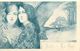 JEUNES FEMMES  - "NOËL - LE GUI " - CPA PRECURSEUR ILLUSTRATEUR ART NOUVEAU  - CIRCULEE EN 1900 - Très Bel état - Kirchner, Raphael