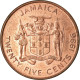 Monnaie, Jamaica, Elizabeth II, 25 Cents, 1996, British Royal Mint, TTB, Copper - Jamaica