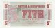 Banknote British Armed Forces 5 New Pence 6th Series 1972 UNC - Fuerzas Armadas Británicas & Recibos Especiales