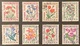 FRAYX095-02U - Timbres Taxe Fleurs Des Champs Complete Set Of 8 Used Stamps 1964-71 - France YT YX 095-02 - Marche Da Bollo