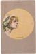 Illustrateurs : ZANDRINO  : Lady - Girl - Fräu - Jeune Femme Avec Chapeau En Médaillon : Art Nouveau - - Zandrino