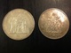 2 PIÈCES 50F ARGENT 1974 & 1976 - M. 50 Francos